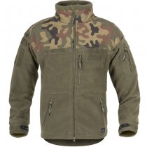 Helikon-Tex Polish Infantry Fleece Jacket - Black / PL Woodland - 2XL