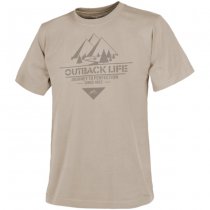 Helikon-Tex T-Shirt Outback Life - Khaki - L