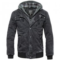 Brandit Dayton Jacket & Sweathood - Black - L