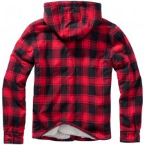 Brandit Lumberjacket Hooded - Red / Black - 5XL