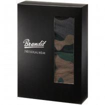 Brandit Boxershorts Logo 2-pack - Woodland / Dark Camo - 3XL