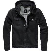 Brandit Cradock Denim Sweat Jacket - Black / Black - 3XL