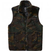 Brandit Teddyfleece Vest Men - Woodland - L