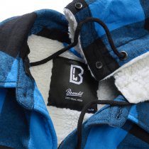 Brandit Lumberjacket Hooded - Black / Blue - L