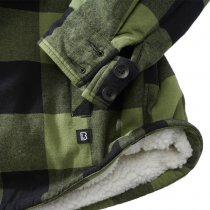 Brandit Lumberjacket Hooded - Black / Olive - 2XL