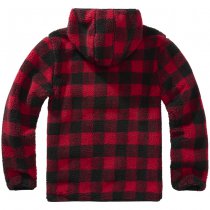 Brandit Teddyfleece Worker Pullover - Red / Black - 4XL