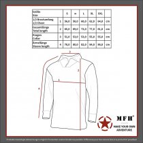 MFHHighDefence US Tactical Shirt Long Sleeve - HDT Camo FG - M