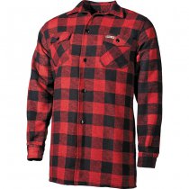 FoxOutdoor Lumberjack Shirt - Red & Black Plaid - L