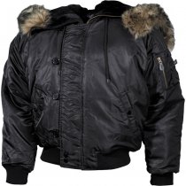 MFH US N2B Polar Jacket Lined - Black - M