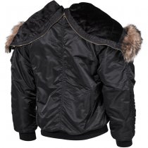 MFH US N2B Polar Jacket Lined - Black - XL