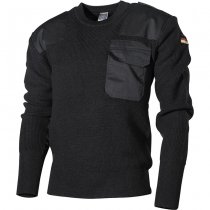 MFH BW Pullover Chest Pocket Wool - Black - 52