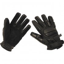 MFH Leather Gloves Protect Cut-Resistant - Black - L