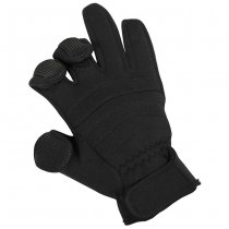 MFH Neoprene Combat Gloves - Black - M