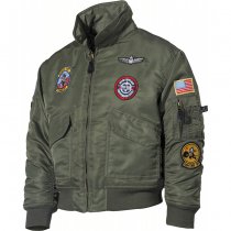 MFH US Kids Pilot Jacket CWU - Olive - M