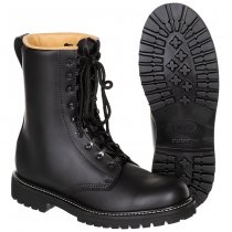 MFH Combat Boots Full-Grain Leather - Black - 43