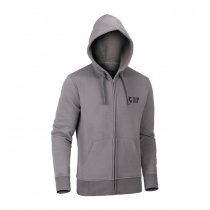 Clawgear CG Logo Zip Hoodie - Wolf Grey - M