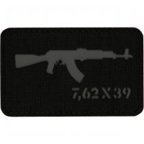 M-Tac AKM 7.62x39 Laser Cut Patch - Grey