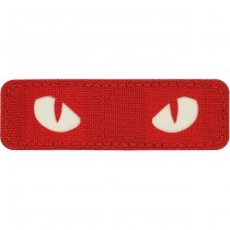 M-Tac Cat Eyes Laser Cut Patch GID - Red