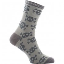 M-Tac Lightweight Socks Pirate Skull Mk.3 Light Grey 43-46