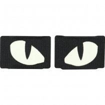 M-Tac Tiger Eyes Laser Cut Patch - Black