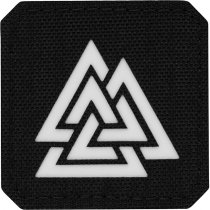 M-Tac Valknut Laser Cut Square Patch - Glow in the Dark