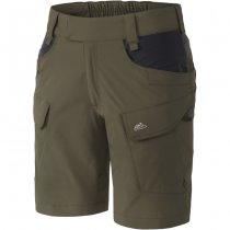 Helikon-Tex Women's OTS Outdoor Tactical Shorts 8.5 - Taiga Green / Black - M