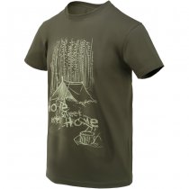 Helikon-Tex T-Shirt Home Sweet Home - Taiga Green - M