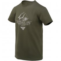 Helikon-Tex T-Shirt Outback Life - Taiga Green - XL