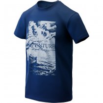 Helikon-Tex T-Shirt Adventure Is Out There - Dark Azure - 3XL