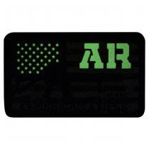 M-Tac AR-15 American Rifle Print Patch GID - Black