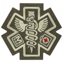 M-Tac Paramedic Embroidery Patch - Ranger Green